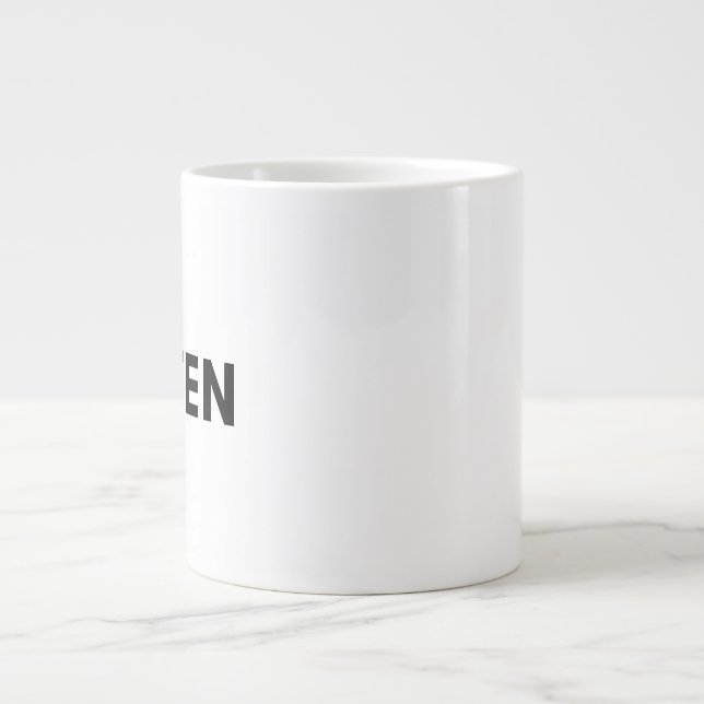 grün Jumbo-Tasse (Vorderseite)
