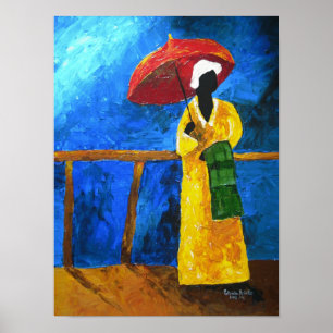 Grün kariert auf dem broadwalk 2008 poster