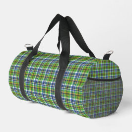 Grün kariert duffle bag