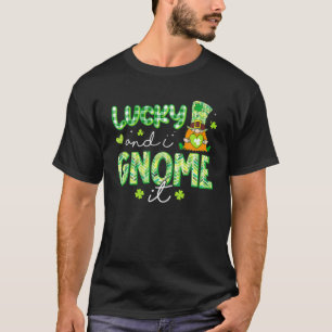 Grün Kariertes Niedliches Glück und ich werde es g T-Shirt