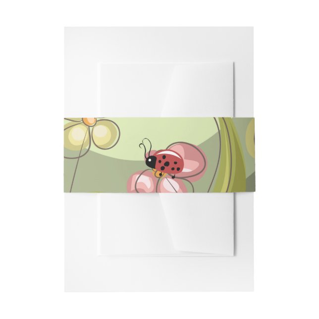 Grün & Lady-Vogel Einladungsbanderole (Vorderseite Beispiel)