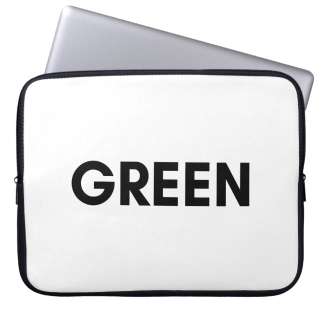grün laptopschutzhülle (Vorderseite)