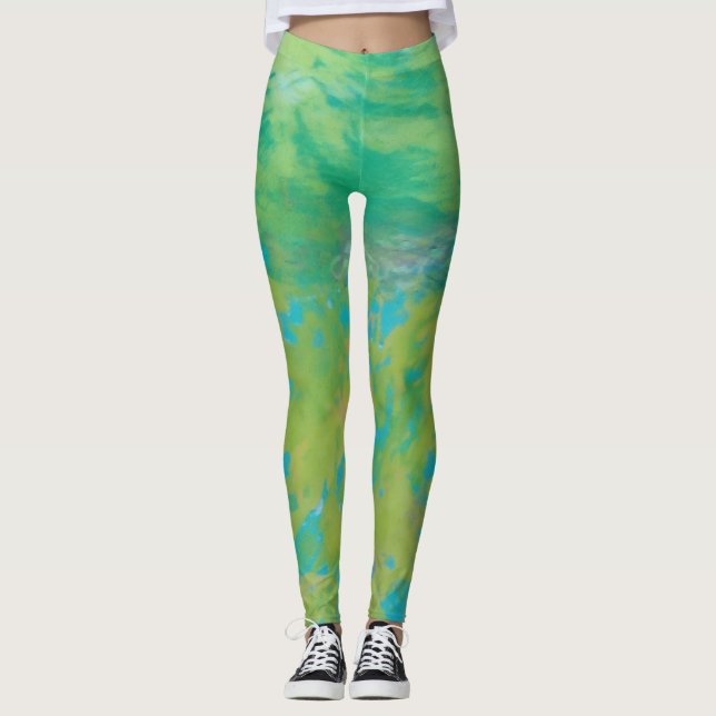 Grün Leggings (Vorderseite)