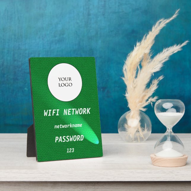 Grün leuchtendes Leder Share Wifi Internet Fotoplatte (Seite)