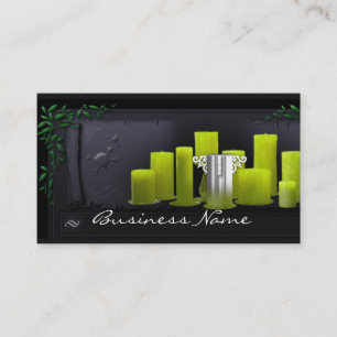 Grün leuchtet Visitenkarte durch