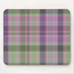 Grün, lila klassischer Tartan. Mousepad