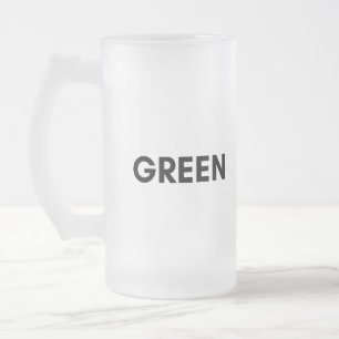 grün mattglas bierglas