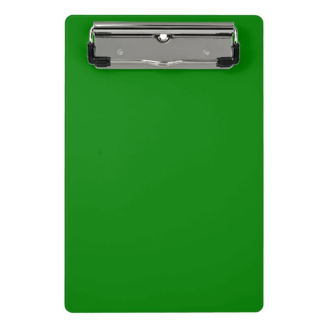 Grün Mini Klemmbrett (Vorderseite)