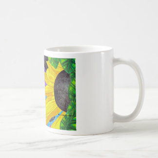 Grün-Mit Augen Katze mit Marienkäfer und Blume Tasse