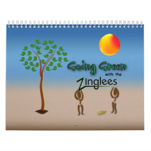 Grün mit dem Zinglees-Kalender Kalender