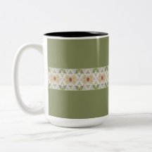 Grün mit Gemusterter Detaillierung