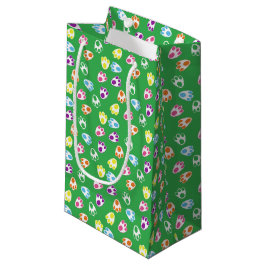 GRÜN MIT HELL FARBENEN ÖSTERBUNNZAHLEN KLEINE GESCHENKTÜTE