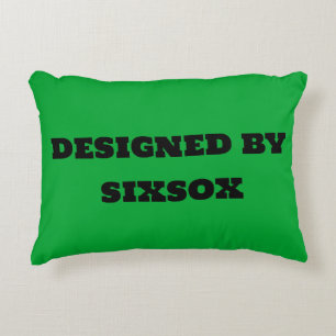 Grün mit rosa blauen Glanzstreifen Dekokissen