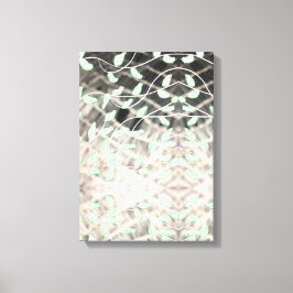 Grün mit Schwarz Leinwanddruck