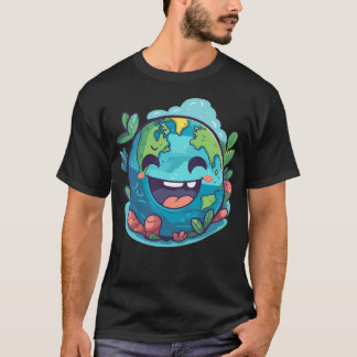 Grün mit unserer Kawaii Niedlich Earth Collection T-Shirt