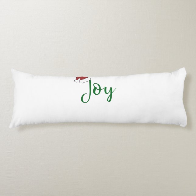 Grün mit Weihnachtsmannmütze Seitenschläferkissen (Vorderseite)