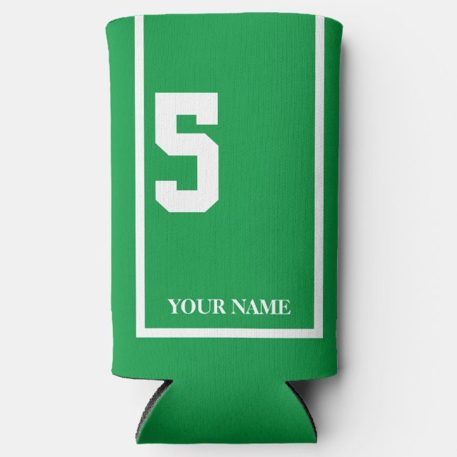 Grün mit weißem Pferd 5 Satteltuch nach Maß Selters Dosenkühler (Vorderseite)