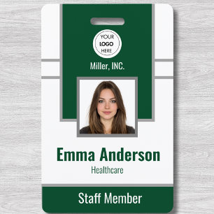 Grün Mitarbeiter-Foto-ID Unternehmenssicherheit Ausweis