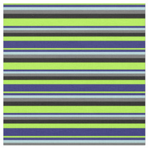 Grün, Mitternachtsblau, Pulver blau, grau und schw Stoff