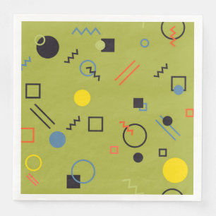Grün, modern, cool, trendy, städtisch, serviette