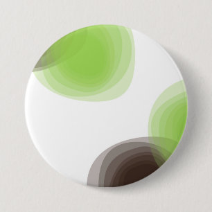 Grün, modern, einfach, abstrakte Blume Button