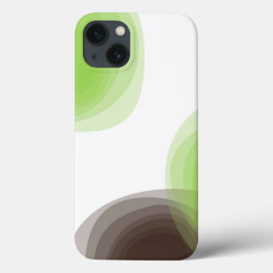 Grün, modern, einfach, abstrakte Blume Case-Mate iPhone Hülle