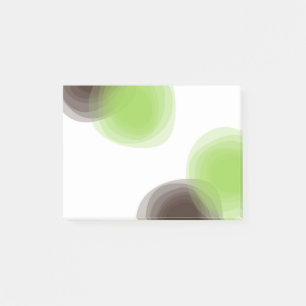 Grün, modern, einfach, abstrakte Blume Post-it Klebezettel