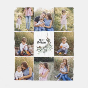 Grün, modern und elegant, botanisch 8 Foto Fleecedecke