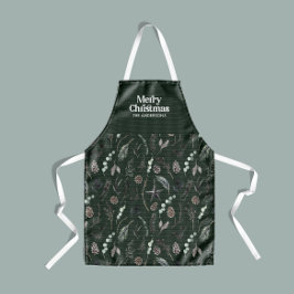 Grün, modern und elegant, botanisch rustikal schürze