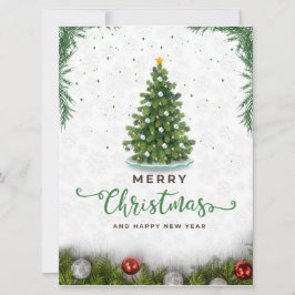 Grün Moderne frohe Weihnachten