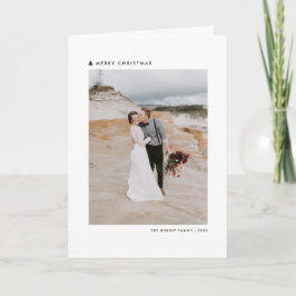 Grün Moderner Weihnachtsbaum Frohe Weihnachtszeit Feiertagskarte