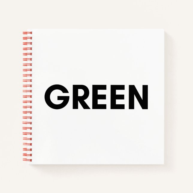 grün notizbuch (Vorderseite)
