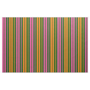 Grün Orange Pink Vertikale Streifen Design Stoff