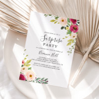 Grün Pink Blush Blumenüberraschung Party