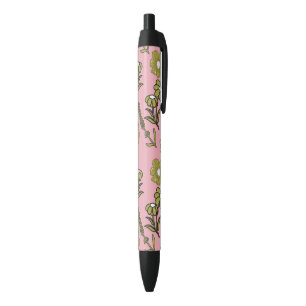 Grün Pink Retro Y2K Funky Hippie Blumenmuster Kugelschreiber