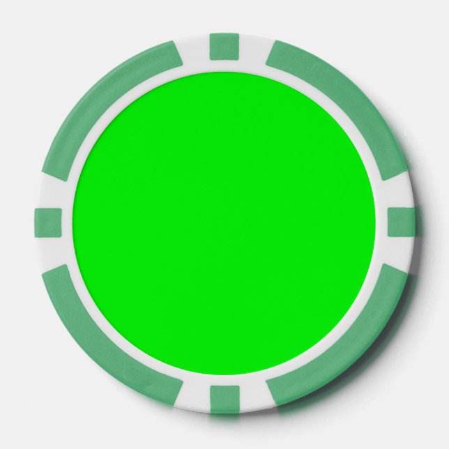 Grün Pokerchips (Vorderseite)