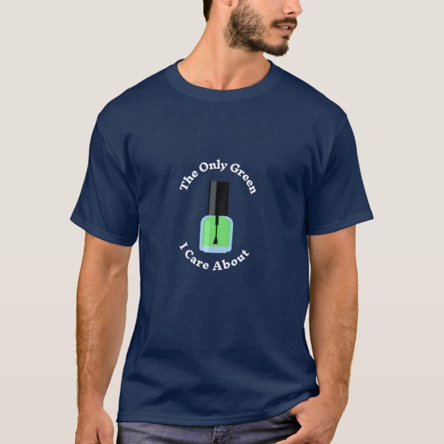 Grün polnisch für eine Nageltechnik für St. Patric T-Shirt (Vorderseite)