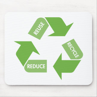 Grün recyceln Wiederverwendung verringern Mousepad