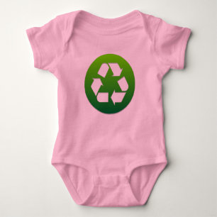 grün Recycelnd Symbol Baby Strampler