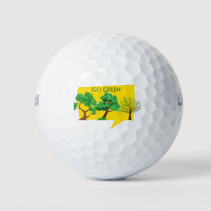 Grün, rette den Planeten Golfball