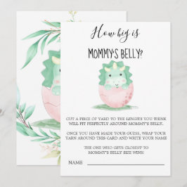 Grün rosa Dinosaurier wie groß ist Mama's Bauch