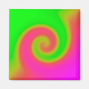 Grün rosa drehen magnet