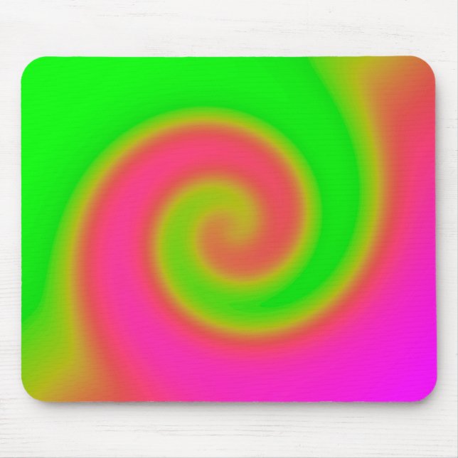 Grün rosa drehen mousepad (Vorne)