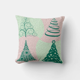 Grün-Rosa-Weiß Kissen
