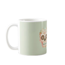 Grün Rosa Zucker-Schädel Día de los Muertos