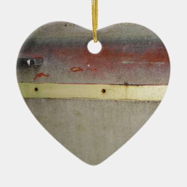 Grün, Rot, Blau und Gelb rostfrei Keramik Ornament (Vorne)