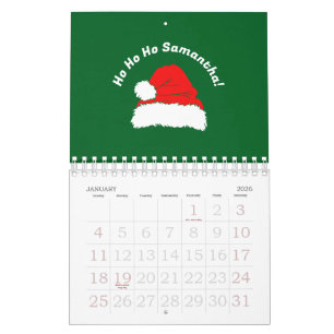 Grün Rot Weiß Weihnachtsmann Frohe Weihnachten Kalender