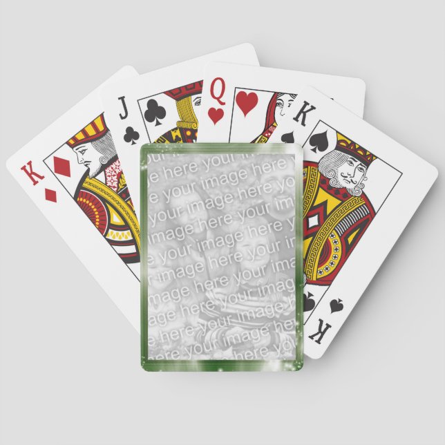 Grün schaffen Ihren eigenen personalisierten Spielkarten (Rückseite)