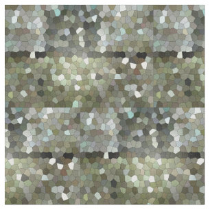 Grün schattiert Buntglas-Baumwolle Stoff