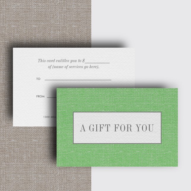 Grün | Schlichte Elegante Linen Look Chic (Von Creator hochgeladen)